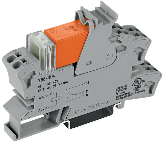 WAGO 788-304 - Stecksockel mit Relais, 1 Wechsler, 24 V DC