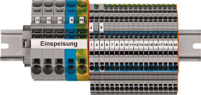WAGO 821-123 - TOPJOB®S-Hauptverteiler-Set FI/LS