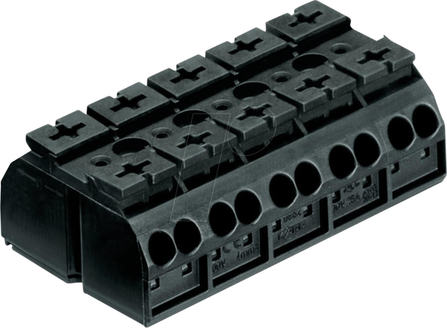 WAGO 862-0505 - Geräteanschlussklemme, 5-polig/0,5-4,0mm²