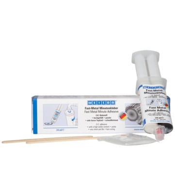 WEICON 10058777 - Epoxikleber Set, Fast-Metal, anthrazit, 24 ml