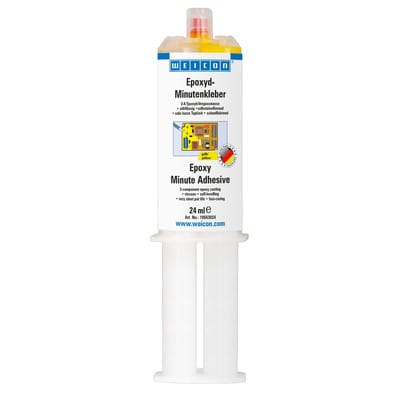 WEICON 10553024 - Epoxid Minutenkleber, gelb, 24 ml