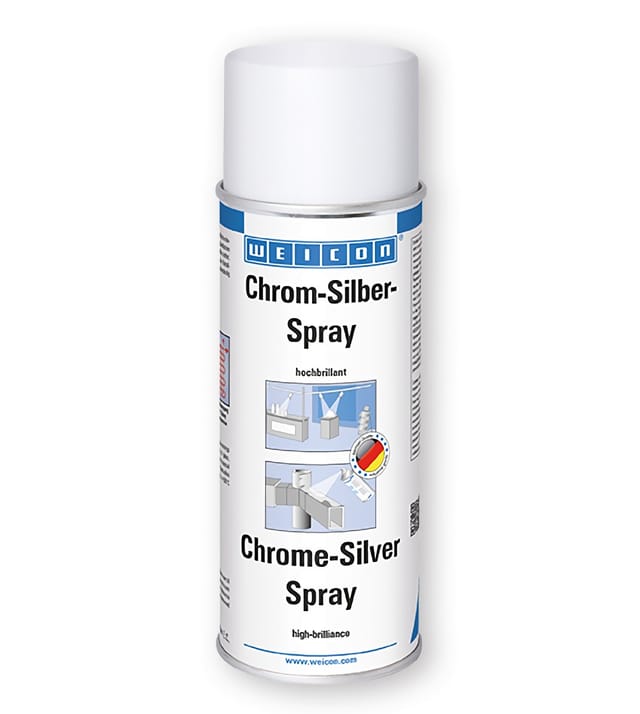 WEICON 11103400 - Chrom-Silber-Spray, 400 ml