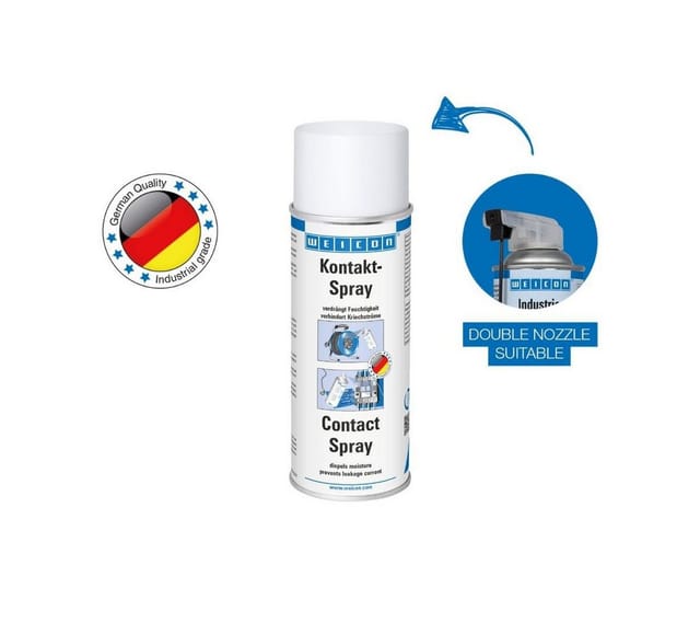 WEICON 11152400 - Kontaktspray, Kontaktreiniger, 400 ml, oxidlösend