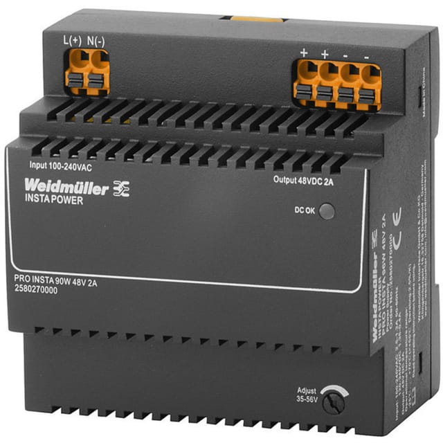 WEID 2580270000 - Schaltnetzteil Hutschiene, PRO INSTA, 96 W, 48 V ,2 A