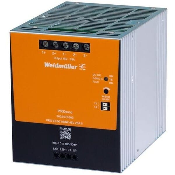 WEID 3025660000 - Schaltnetzteil Hutschiene, PROeco II , 960 W, 24 V ,40 A