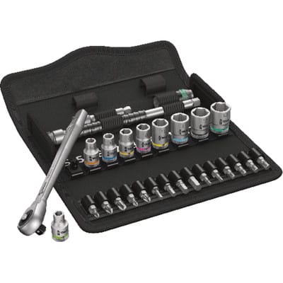 WERA 05004017001 - Steckschlüsselsatz, Multi, 1/4”, 28 -teilig, Zyklop