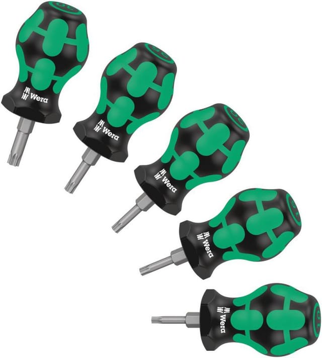 WERA 05008876001 - Schraubendrehersatz Stubby Set TX 1