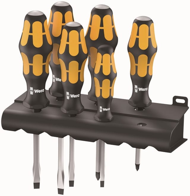 WERA 05018287001 - Schraubendrehersatz Kraftform Plus, gemischt