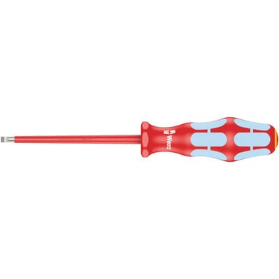 WERA 05022731001 - Schraubendreher Kraftform Plus, Schlitz, 4 mm