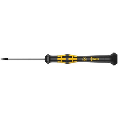 WERA 05030115001 - Schraubendreher Kraftform Micro, Kreuzschlitz (PZ), 0