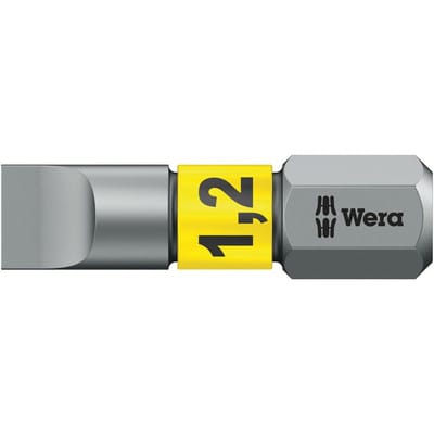 WERA 05056068001 - Bit Schlitz, 6,5 x 25 mm, Standard