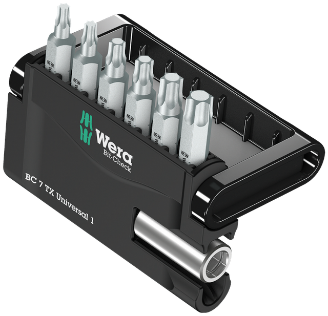 WERA 05056294001 - Bit-Satz Bit-Check 7, 7-teilig TORX (TX)