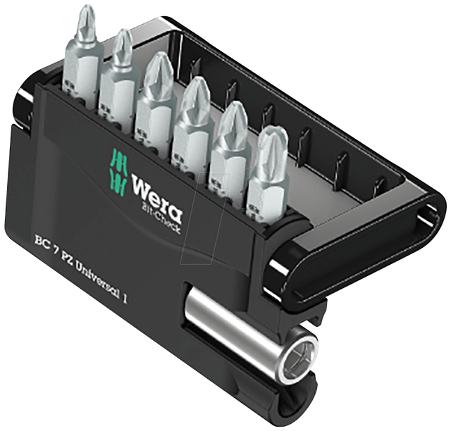 WERA 05056296001 - Bit-Satz Bit-Check 7, 7-teilig Kreuzschlitz (PZ)