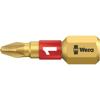 WERA 05056400001 - Bit Kreuzschlitz (PH), 1 x 25 mm, Torsion, Diamant