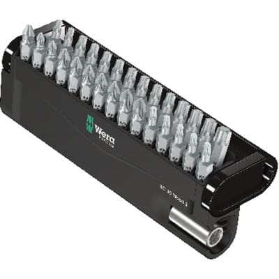 WERA 05057432001 - Bit-Satz Bit-Check 30, 30-teilig gemischt, Wood 2