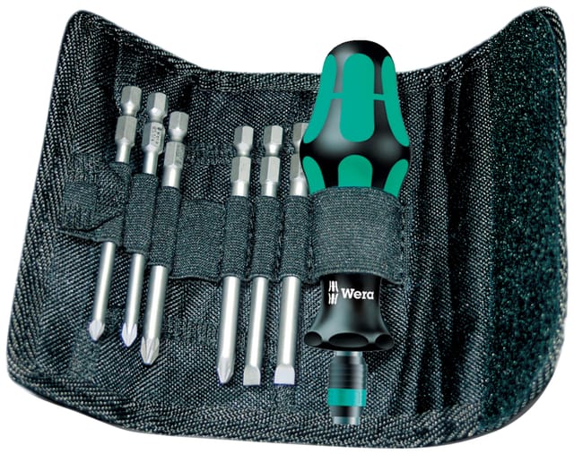 WERA 05059298001 - Bit-Satz Kraftform Kompakt 40, 7-teilig gemischt