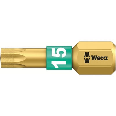 WERA 05066102001 - Bit TORX (TX), T15 x 25 mm, Torsion, Diamant