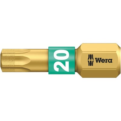 WERA 05066104001 - Bit TORX (TX), T20 x 25 mm, Torsion, Diamant