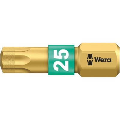 WERA 05066106001 - Bit TORX (TX), T25 x 25 mm, Torsion, Diamant