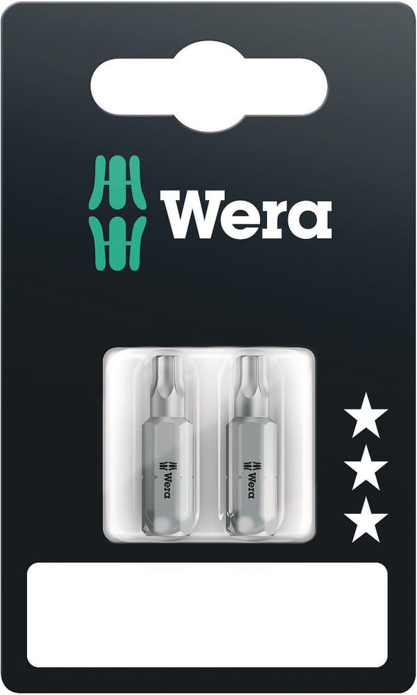 WERA 05073063001 - TORX® BO Bits, TX 15 x 25 mm, 2-teilig