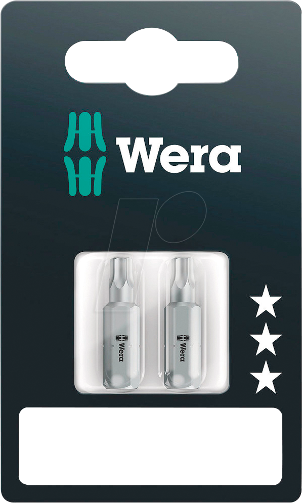 WERA 05073065001 - TORX® BO Bits, TX 25 x 25 mm, 2-teilig
