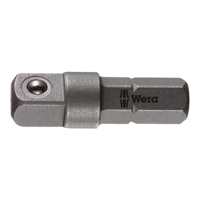 WERA 05136000001 - Bithalter Werkzeugschäfte, 1/4´´ Sechskant auf 1/4´´ Vierkant