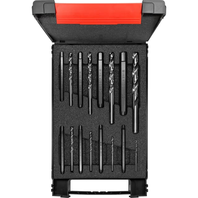 WIHA 03988 - Schraubenausdreher Set, 17-teilig