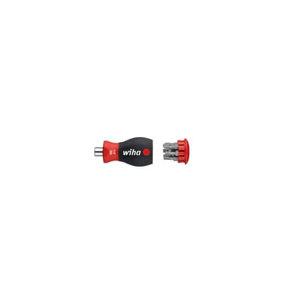 WIHA 10386 - Bit-Satz SoftFinish® , 7-teilig gemischt, Stubby