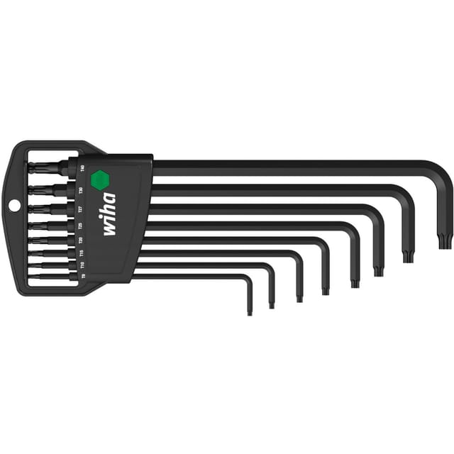 WIHA 32394 - Stiftschlüssel Set im Classic Halter, TORX® Kugelkopf, 9-tlg