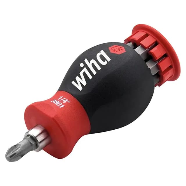 WIHA 33744 - Schraubendreher mit Bit Magazin, TORX®, mit 6 Bits
