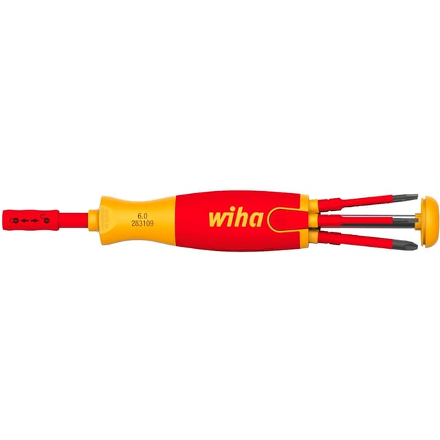 WIHA 41234 - Bit-Satz Magazin-Bithalter LiftUp, 7-teilig gemischt