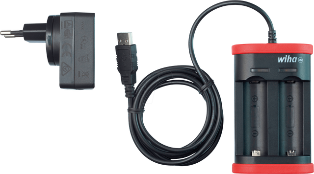 WIHA 41915 - USB Ladegerät, Li-Ion, 2 slot