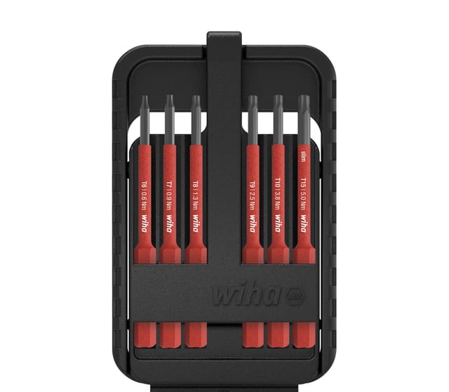 WIHA 43154 - Bit-Satz slimBit electric, 6-teilig, TORX
