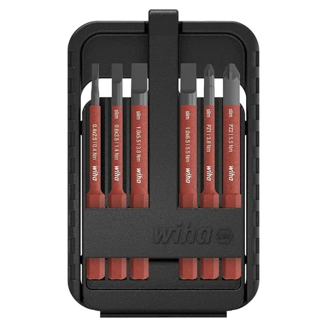 WIHA 43159 - Bit-Satz slimBit electric, 6-teilig, gemischt