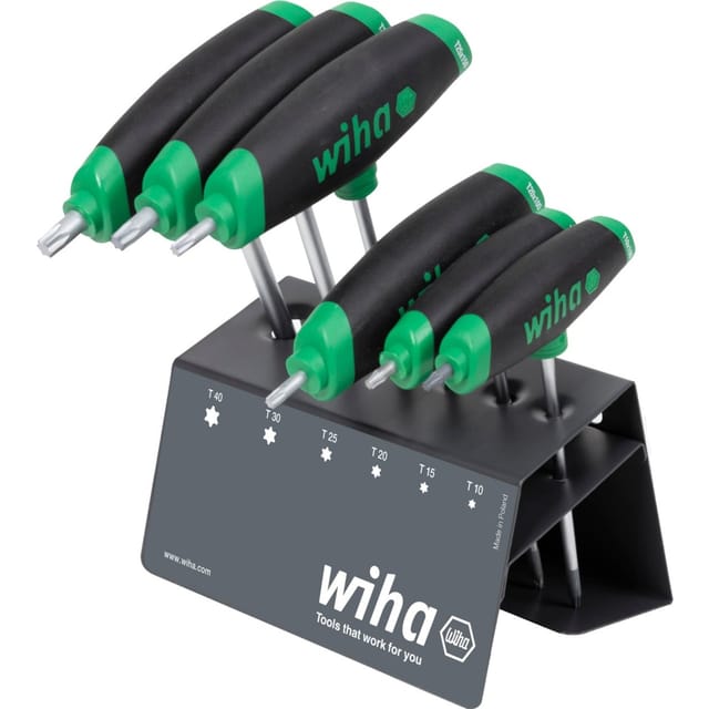 WIHA 45623 - Stiftschlüsselsatz mit Quergriff, TORX®, 6-teilig