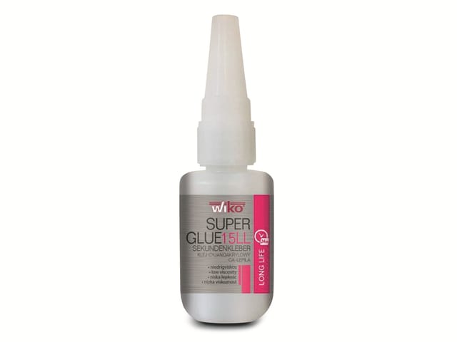 WIKO SG15LL 20 - Sekundenkleber, Super Glue 15LL, schnell aushärtend, 20 g