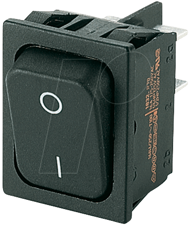 WIPPE 1832.3307 - Wippschalter, 2x Aus, schwarz, I-O