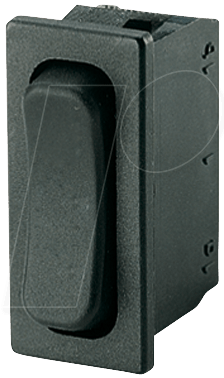 WIPPE 1838.1602 - Wippschalter, 1x UM, schwarz