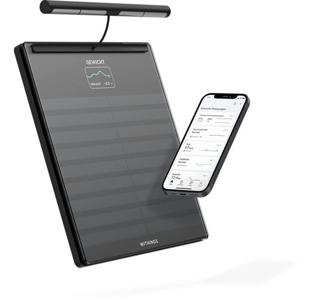 WIT BODY SCAN SW - Körperwaage, Bluetooth, Body Scan