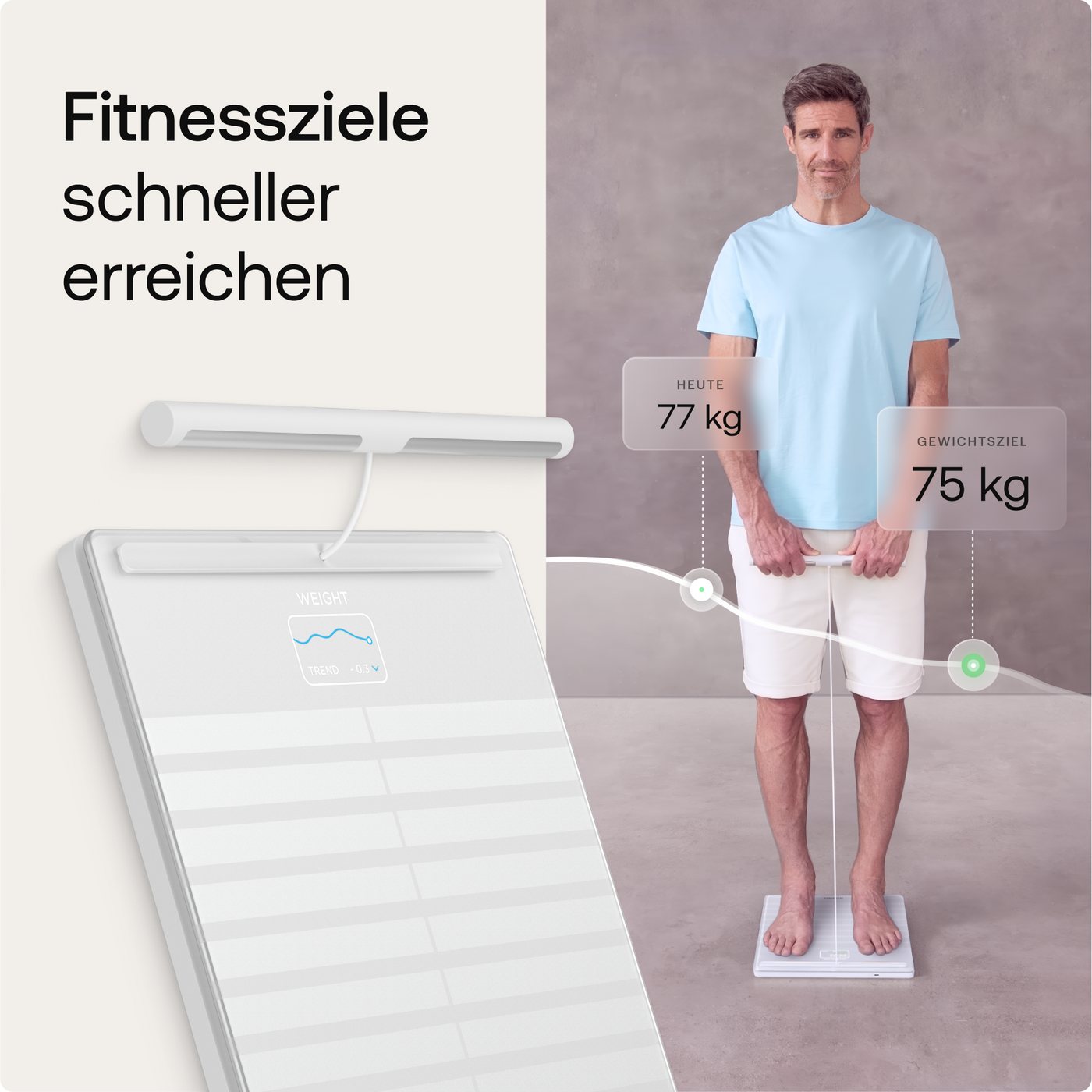 WIT BODY SCAN WS - Körperwaage, Bluetooth, Withings Body Scan Bild 2