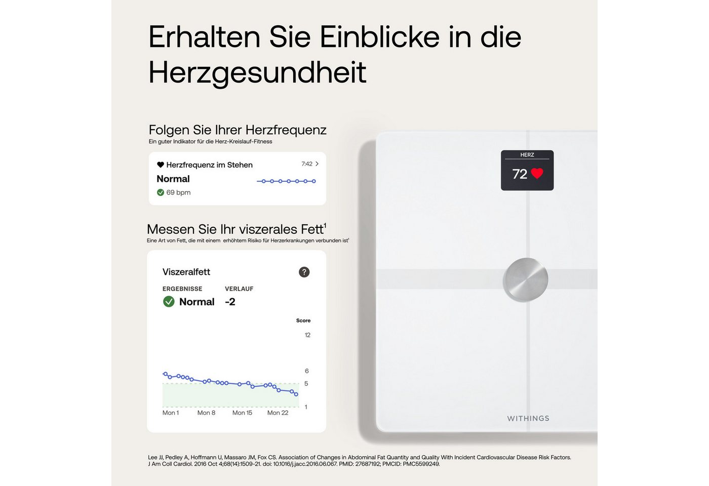WIT WBS13 WS - Körperwaage, Bluetooth, Withings Body Smart Bild 3
