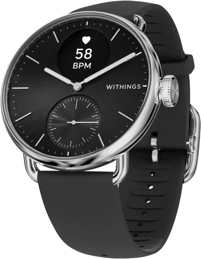 WITHINGS HWA10-1 - SmartWatch, Scanwatch 2, 38 mm, schwarz