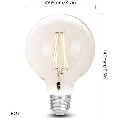 WIZ 1410189971 - WiZ Whites Filament G95 E27 Clear