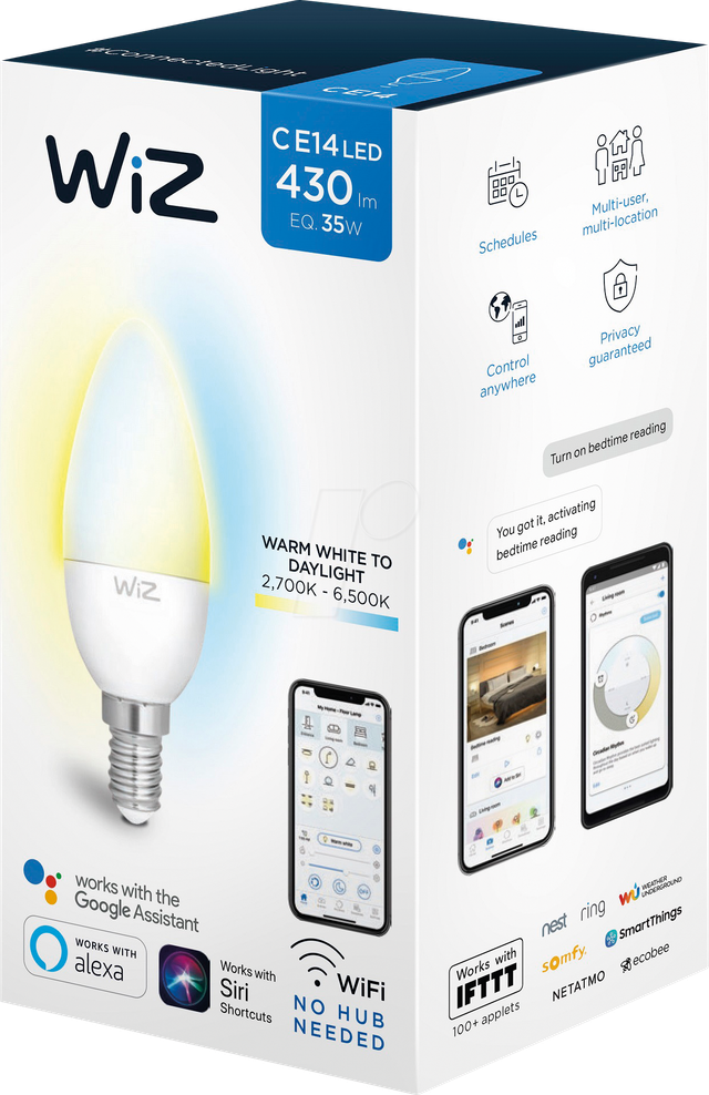WIZ 1420443771 - WiZ G2 Whites Candle E14