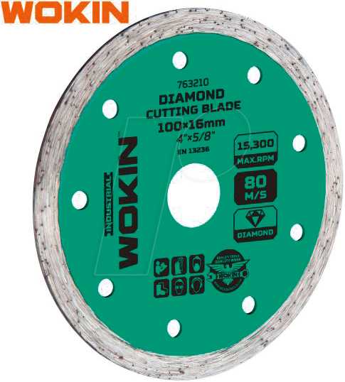 WOKIN 763218 - Diamant-Trennscheibe, Wet, 180x22,2x7,5 mm