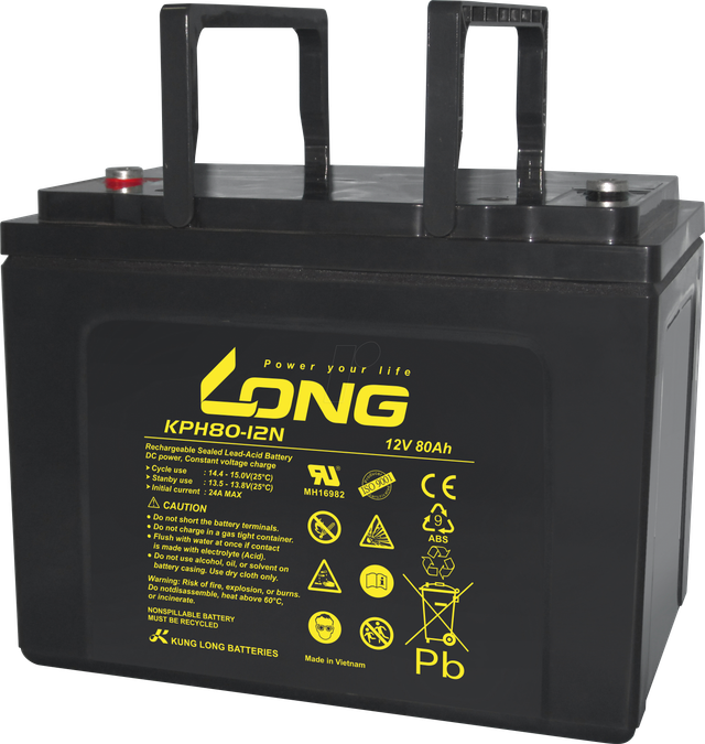 WP KPH80-12N-M - Blei-Vlies-Akku, 12 V, 80 Ah, Longlife