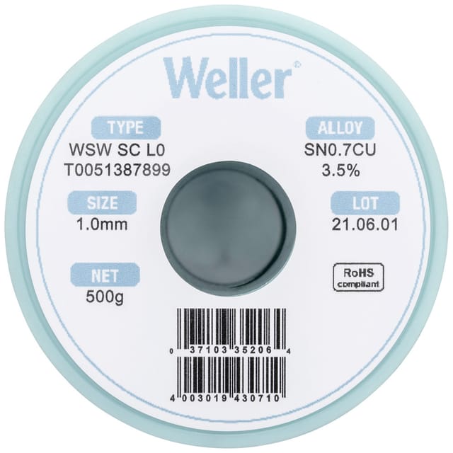 WSW T0051387899 - SC L0 Lötdraht, Ø 1,0mm, 500g