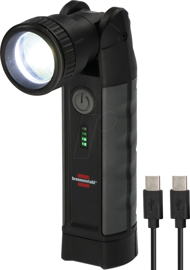 BRE 1173750007 - Akku LED Taschenlampe, 1000 lm, Wireless Charging