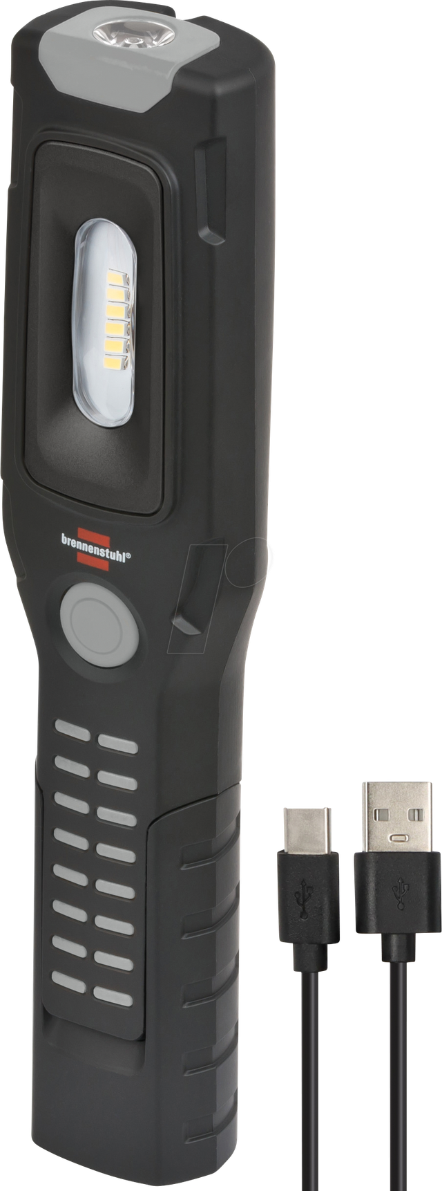 BRE 1175670110 - Akku Handleuchte, 500 + 120 lm, knickbarer Haltefuß