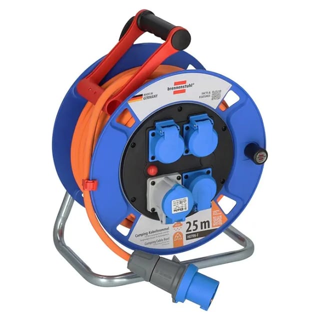 BRE 1182690200 - Kabeltrommel Garant Camping, IP44, 25 m Kabel